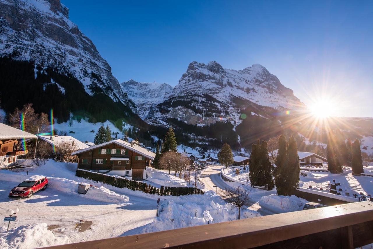شقة جريندلوالد  في Atemberaubende Sicht Auf Eiger Nordwand المظهر الخارجي الصورة